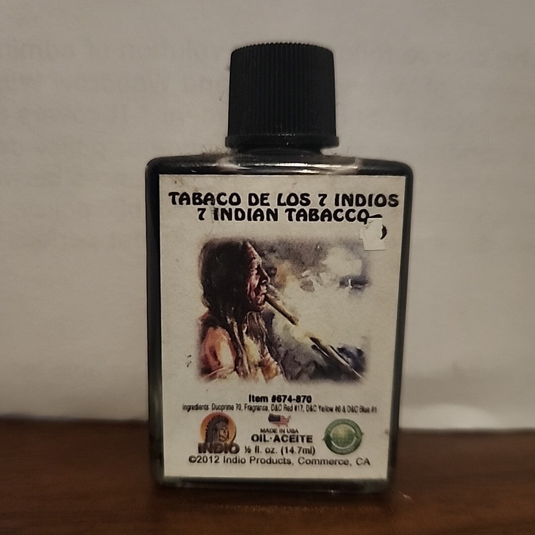 Aceite Esotérico *Tabaco De 7 Indios/ Esoteric Oil Tobacco Of 7 Indians