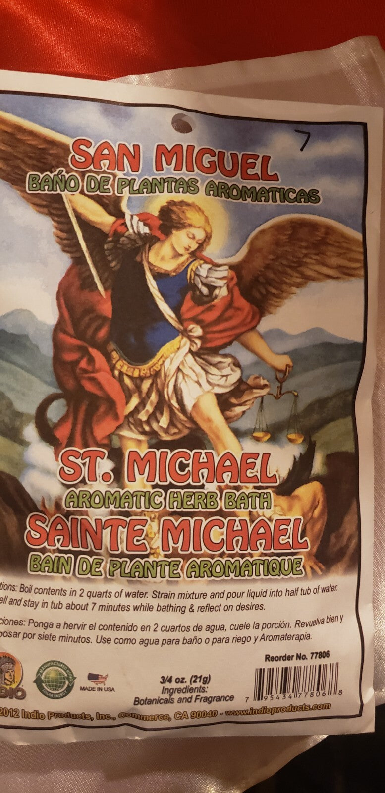 Herbal Bath / Bano de Llierbas: Saint Micheal / San Miguel