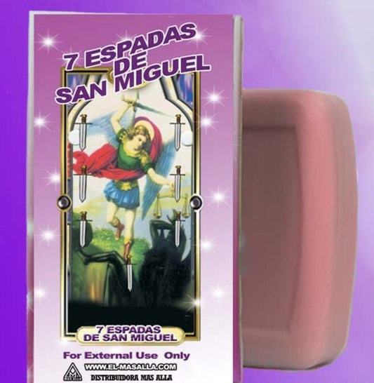 Jabon de 7 Espades de San Miguel / 7 Swords of St. Micheal Soap Bar
