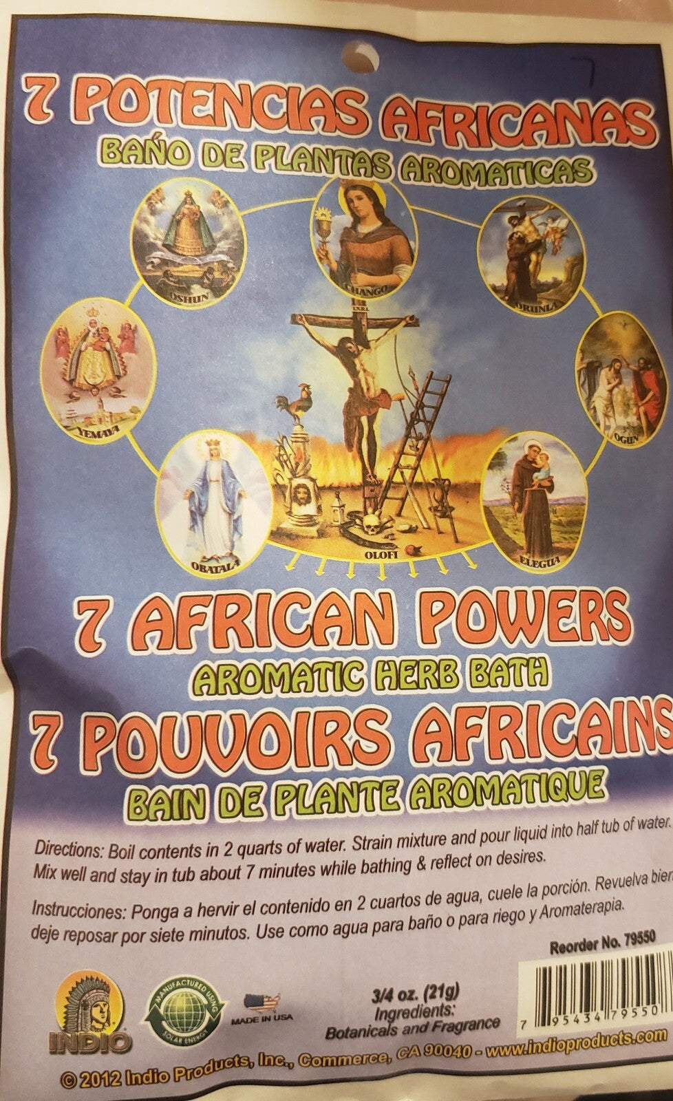 Herbal Bath / Bano de Llierbas: 7 Potencias Africana