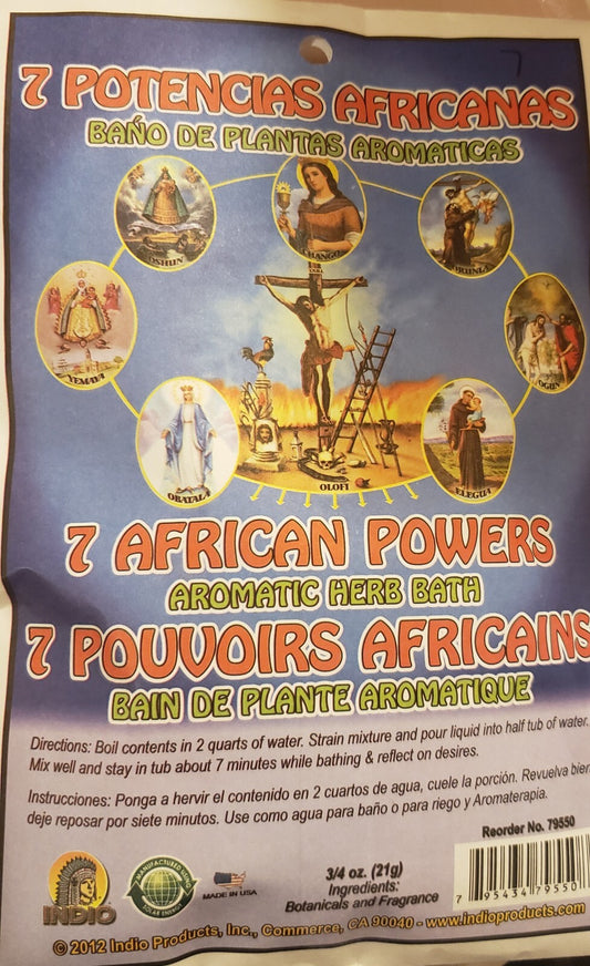 Herbal Bath / Bano de Llierbas: 7 Potencias Africana