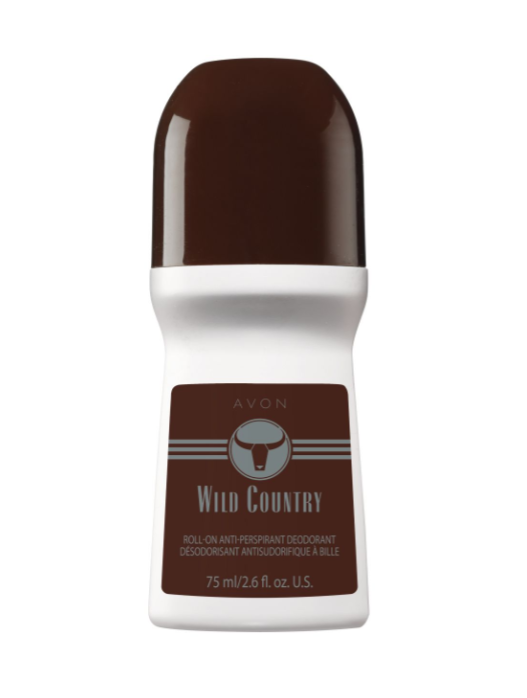 Deodorant Avon Wild Country Roll-On Anti-Perspirant (3) -Pack