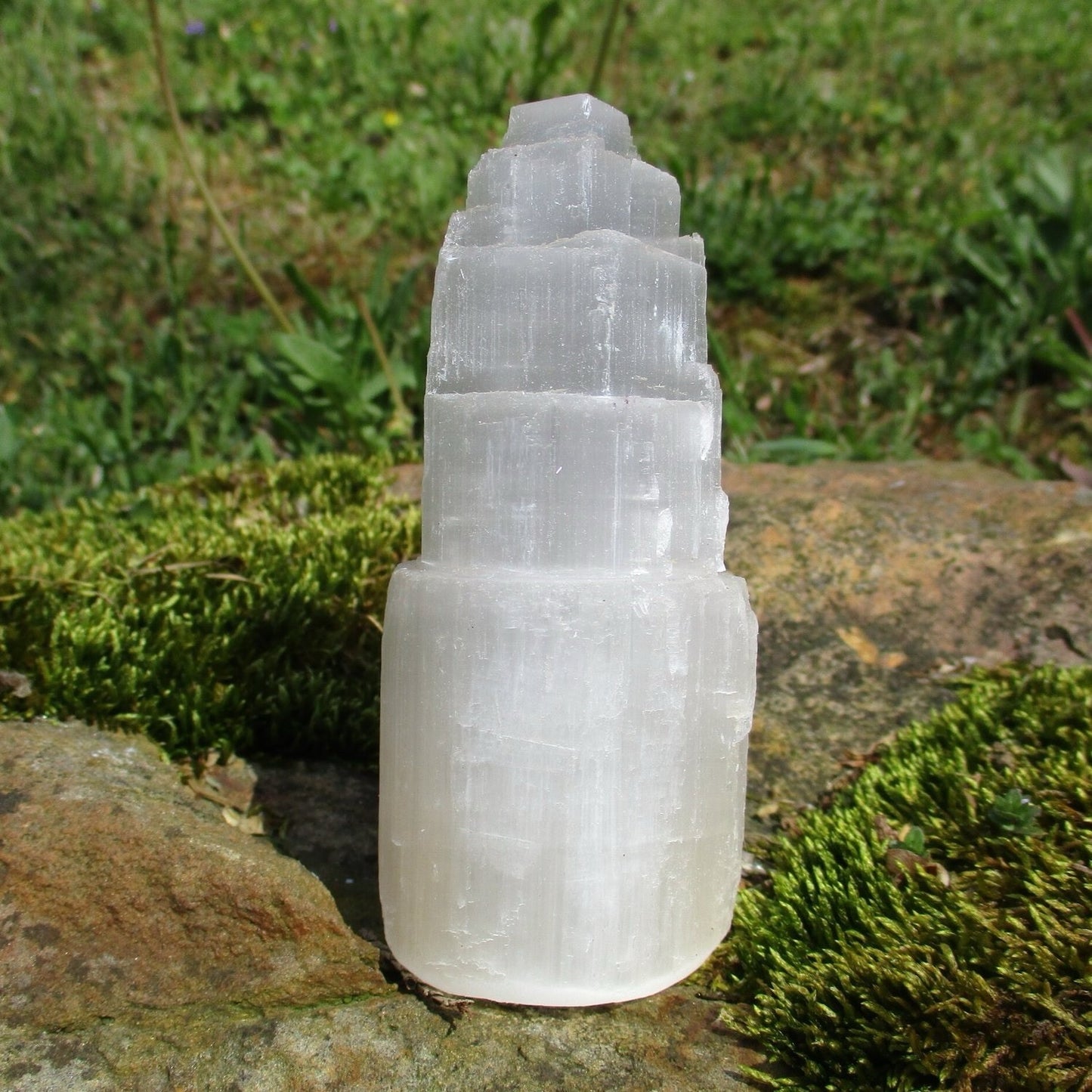 Selenite Crystal Towers 6" (Selenite Tower, Selenite Skyscraper)