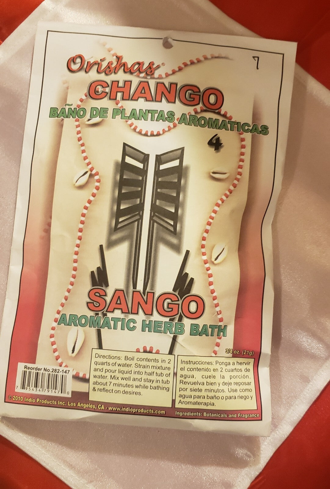 Herbal Bath / Bano de Llierbas: Chango