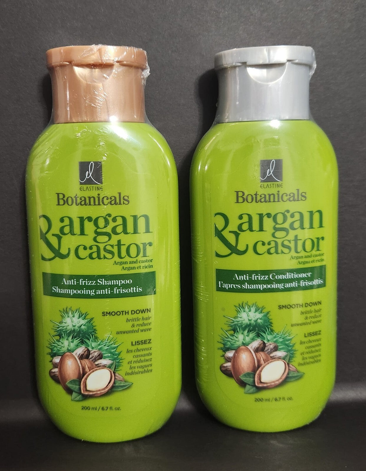 Elastine Botanicals Argan & Castor Anti-Frizz Shampoo & Conditioner