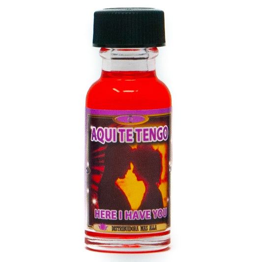 ACEITE ESOTERICO / ESOTERIC OIL * 1/2  OZ * AQUI TE TENGO / I HAVE YOU HERE