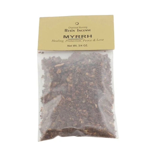 Granular Resin Incense: Myrrh 3/4 oz