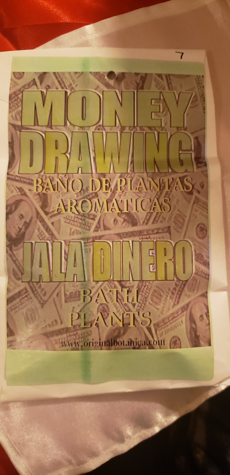 Herbal Bath Money Drawing/ Bano de Llierbas Jala Dinero