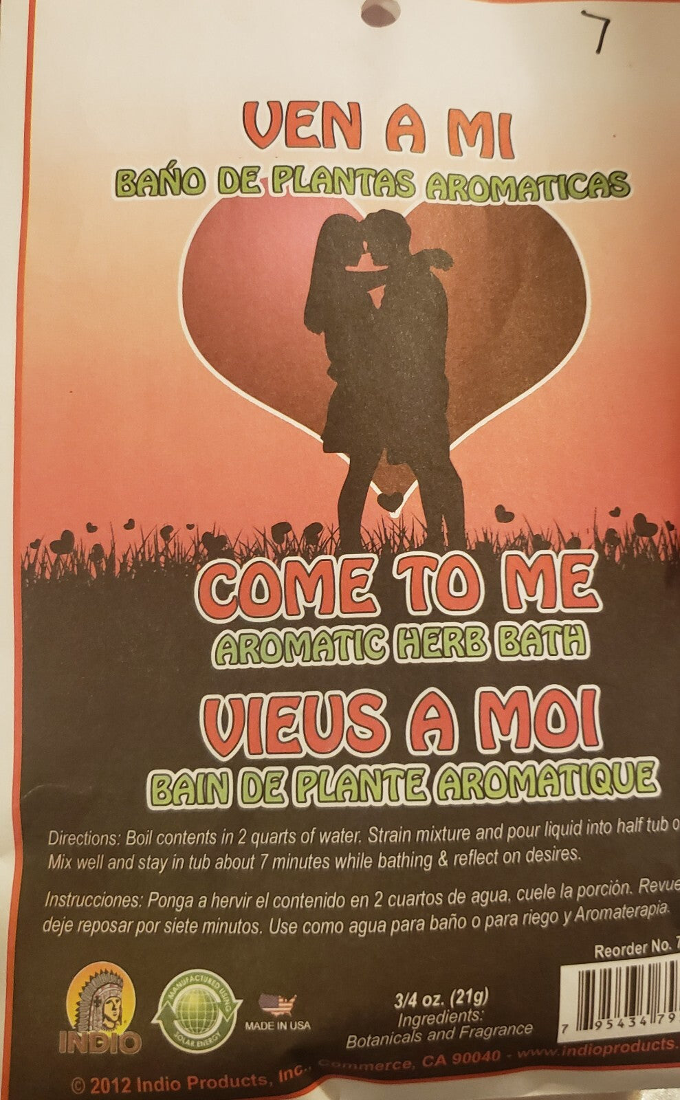 Herbal Bath / Bano de Llierbas: Ven a mi / Come to me